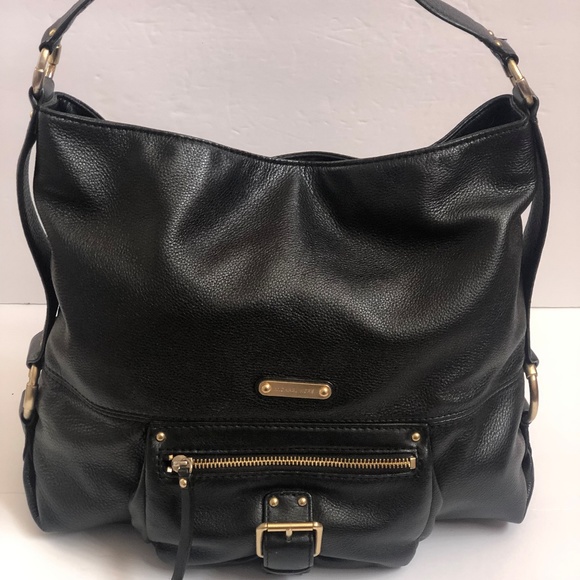 Michael Kors Bags | Michael Kors Handbag Satchel Black Leather Large